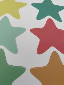 Funlife Samolepky do detskej izby viacfarebné hviezdičky 6 cm