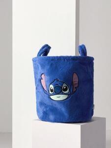 Sinsay - Plyšový úložný kôš s úchytmi Stitch - modrá