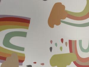 Funlife Samolepky na stenu dúhy viacfarebné 8 x 9 cm