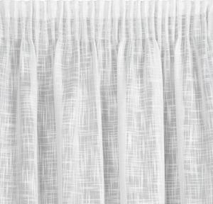 Biely záves na páske LIREN v eko štýle 140x270 cm
