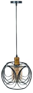 Toolight - Závesná stropná lampa Bloom - čierna/ružovo zlatá - APP1127-1CP