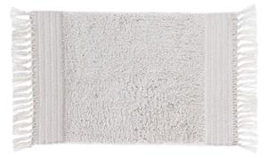 Biela bavlnená kúpeľňová predložka Kave Home Nilce, 40 x 60 cm