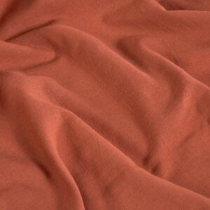 Oranžovohnedé obliečky s plachtou z organickej bavlny Kave Home Ibelis, 220 x 220 cm