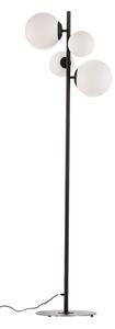 Stojacie Lampa ALDEX, Dione, Čierna, Obývacia izba, Sklo, Moderný