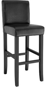 Tectake 400551 barová stolička drevená - čierna