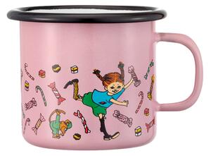 Muurla Hrnček Pippi Candy 2,5 dl, smalt / ružový