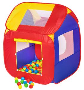 Tectake 400729 detský domček stan s 200 loptičkami - farebná