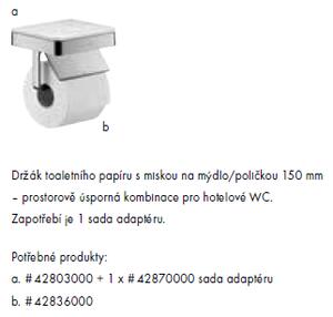 Axor Universal - Miska na mydlo/polička, chróm 42803000