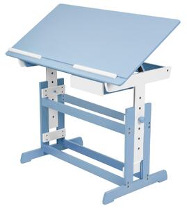 Tectake 400927 detský písací stôl rastúci - modrá