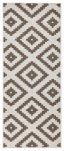 NORTHRUGS - Hanse Home koberce Kusový koberec Twin-Wendeteppiche 103133 braun creme - 80x250 cm