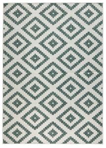 NORTHRUGS - Hanse Home koberce AKCIA: 80x350 cm Kusový koberec Twin-Wendeteppiche 103131 grün creme – na von aj na doma - 80x350 cm