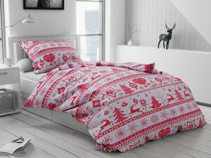 Bavlnené obliečky Vianoce červené Rozmer obliečok: 70 x 90 cm, 140 x 200 cm