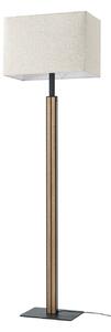 Stojacie Lampa Quitani, Lisene, stmievateľné, Drevo, Obývacia izba, Tkanina / Textil, Dizajnový