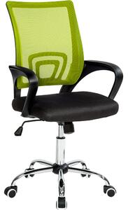 Tectake 401790 kancelárska stolička marius - čierna/zelená