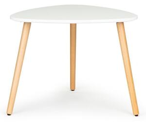 Konferenčný moderný stolík v bielej farbe