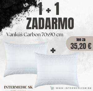INTERMEDIC SK Vankúš Antistress Carbon 70×90 cm – antialergický, antistresový, 1+1 ZADARMO