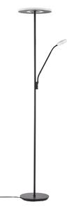 Stojacie Lampa Lucande, Raymond, stmievateľné, Čierna, Obývacia izba, Kov, Moderný