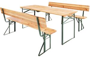 Tectake 402503 pivný set stola a lavice - hnedá