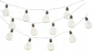 Garden Line Solárna LED svetelná reťaz Moza 3,8 m teplá biela
