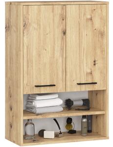 Ak furniture Závesná kúpeľňová skrinka Fin W64 2D 64 cm dub artisan
