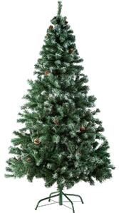 Tectake 402822 umelý vianočný stromček - 180 cm, 705 končeky a šišky zelené