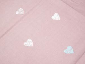 Bavlnené obliečky VIENTE ružové + obliečka na vankúšik 40 x 50 cm zadarmo