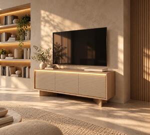 TV STOLÍK GALLIANO DUB BOLIVAR + CAPPUCCINO LED 154 cm