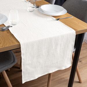 Biante Mušelínový behúň na stôl MSN-082 Krémovo biely 20x120 cm