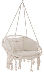 Tectake 403205 závesné kreslo grazia - béžová