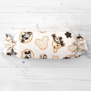 Biante Detský vankúš valec bonbon Sandra SA-642 Veselý myšiak Miky 15x40 cm