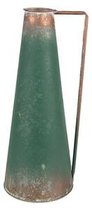 Zelený antik plechový dekoračný džbán - 14*12*31 cm - Clayre & Eef