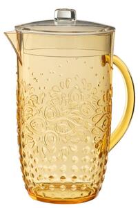 Meruňkový plastový džbán s víkom Aqua Apricot - 20* Ø 13,5*23cm / 2,5L - J-Line by Jolipa
