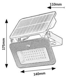 Rabalux 77159-LED solárny reflektor so senzorom LED/6W/3,7V IP65
