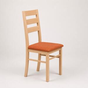 Stima Jedálenská stolička LORI II. s čalúneným sedákom Vyberte variant ->: Buk, Vyberte látku ->: LUX Terracotta 10