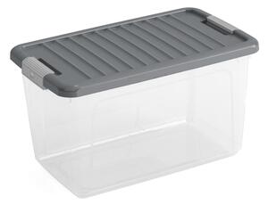 Plastový úložný box s vekom 49x30x28, 5 cm W box M – KIS
