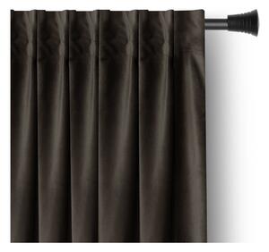Hnedý zamatový dimout záves 140x270 cm – Restilo