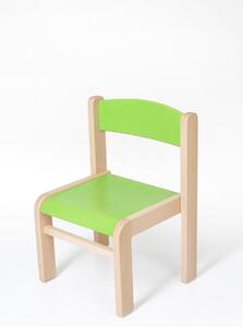 Hajdalánek Detská stolička LUCA s tvarovanou opierkou chrbta (zelená, 26 cm) LUCA26ZELENA