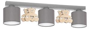 Detské stropné svietidlo BEAR 3xE27/60W/230V