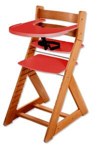 Hajdalánek Rastúca stolička ELA - s veľkým pultíkom (čerešňa, červená) ELATRESENCERVENA