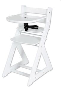Hajdalánek Rastúca stolička ELA - s veľkým pultíkom (biela, biela) ELABILA
