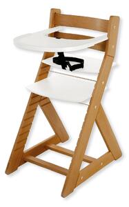 Hajdalánek Rastúca stolička ELA - s veľkým pultíkom (dub svetlý, biela) ELADUBSVEBILA