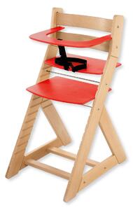 Hajdalánek Rastúca stolička ANETA - s malým pultíkom (buk, červená) ANETABUKCERVENA
