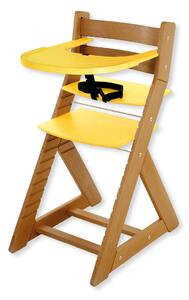 Hajdalánek Rastúca stolička ELA - s veľkým pultíkom (dub svetlý, žltá) ELADUBSVEZLUTA