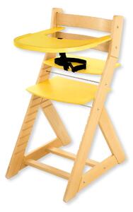 Hajdalánek Rastúca stolička ELA - s veľkým pultíkom (breza, žltá) ELABRIZAZLUTA