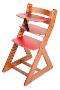 Hajdalánek Rastúca stolička ANETA - s malým pultíkom (čerešňa, červená) ANETATRESENCERVENA