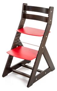 Hajdalánek Rastúca stolička ALMA - standard (wenge, červená) ALMAWENGECERVENA