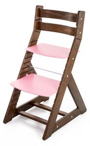 Hajdalánek Rastúca stolička ALMA - standard (orech, ružová) ALMAORECHRUZOVA