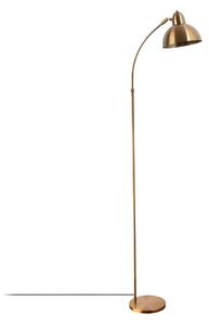 Stojacia lampa v mosadznej farbe s kovovým tienidlom (výška 162 cm) Marzeo – Opviq lights
