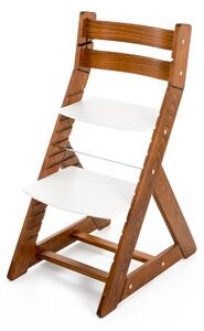 Hajdalánek Rastúca stolička ALMA - standard (dub tmavý, biela) ALMADUBTMAVYBILA