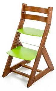 Hajdalánek Rastúca stolička ALMA - standard (dub tmavý, zelená) ALMADUBTMAVYZELENA